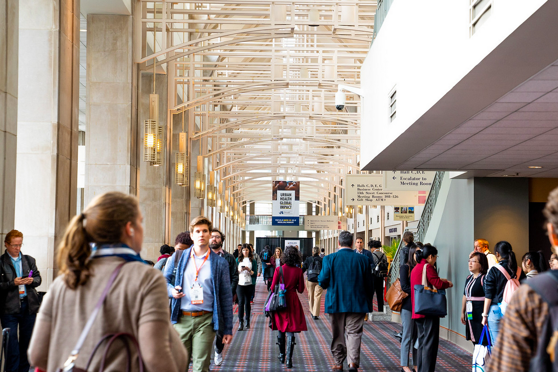 People walking the Philadelphia convention center at 2019 APHA Annual Meeting